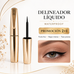 Delineador Líquido Waterproof Flower Secret – Promoción 2×1