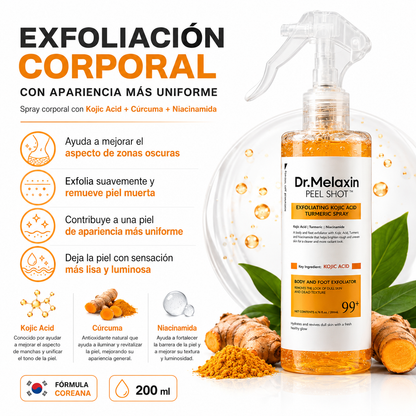 Dr. Melaxin Peel Shot™ – Spray Exfoliante Corporal Coreano