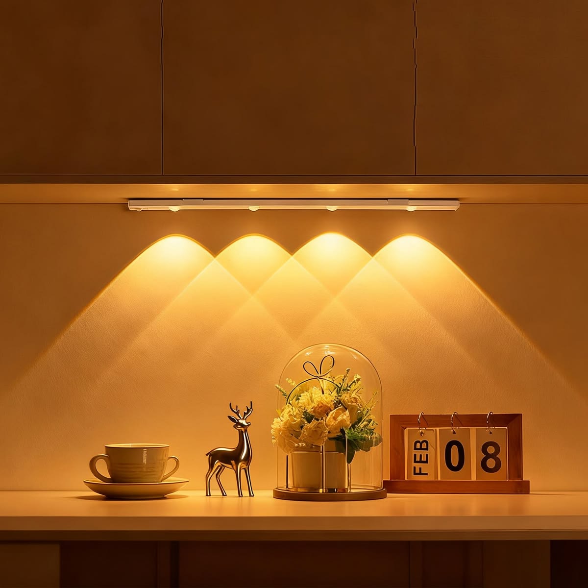 Barra LED Inteligente con Sensor de Movimiento (50 cm) - Efecto Olas de Luz